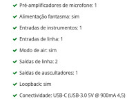 Focusrite Scarlett Solo 4th Gen Interface Áudio USB-C Focusrite Scarlett Solo 4th Gen Interface Áudio USB-C